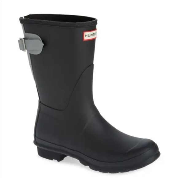 Hunter Shoes - Original black adjustable short Hunter Boots